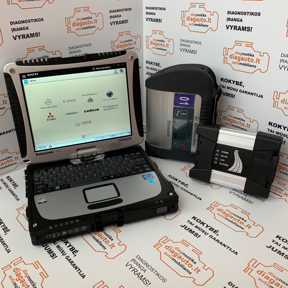 Mercedes-benz + BMW + + Panasonic Touch-book CF-19 i5/4GB/1TB SSD diagnostic and programming device - Auto Diagnostic tools