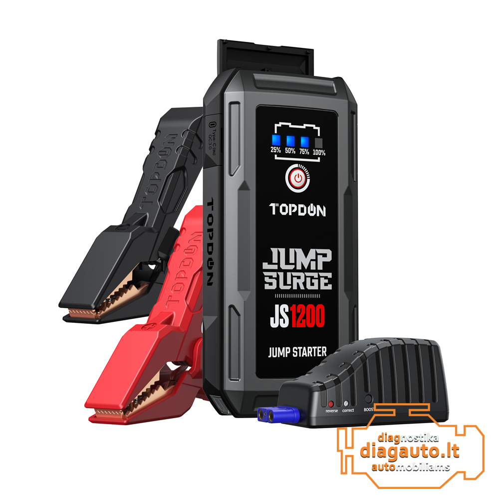 Topdon JumpSurge JS1200 Lithium Jump Starter 10000mAh - Auto
