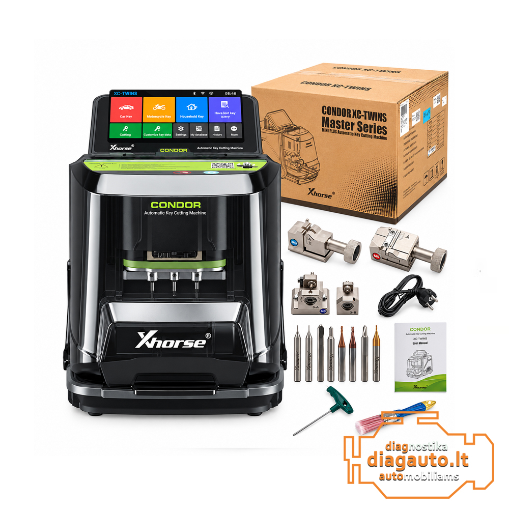 Xhorse CONDOR XC-TWINS XCMT01GL – Profesionalios automatinės raktų pjovimo staklės - Image 2